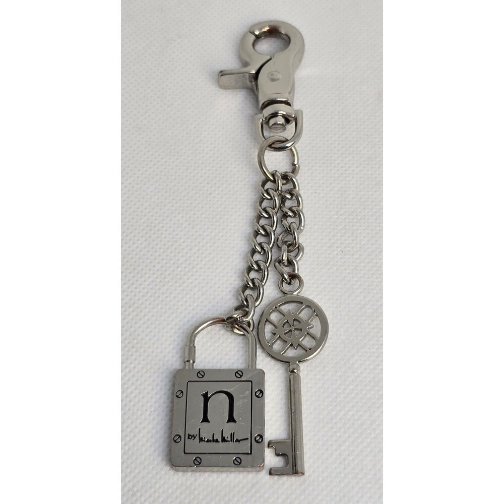 Nicola Miller Lock & Key Design Metal Keychain Fashion Accessory 05 - Picture 1 of 2